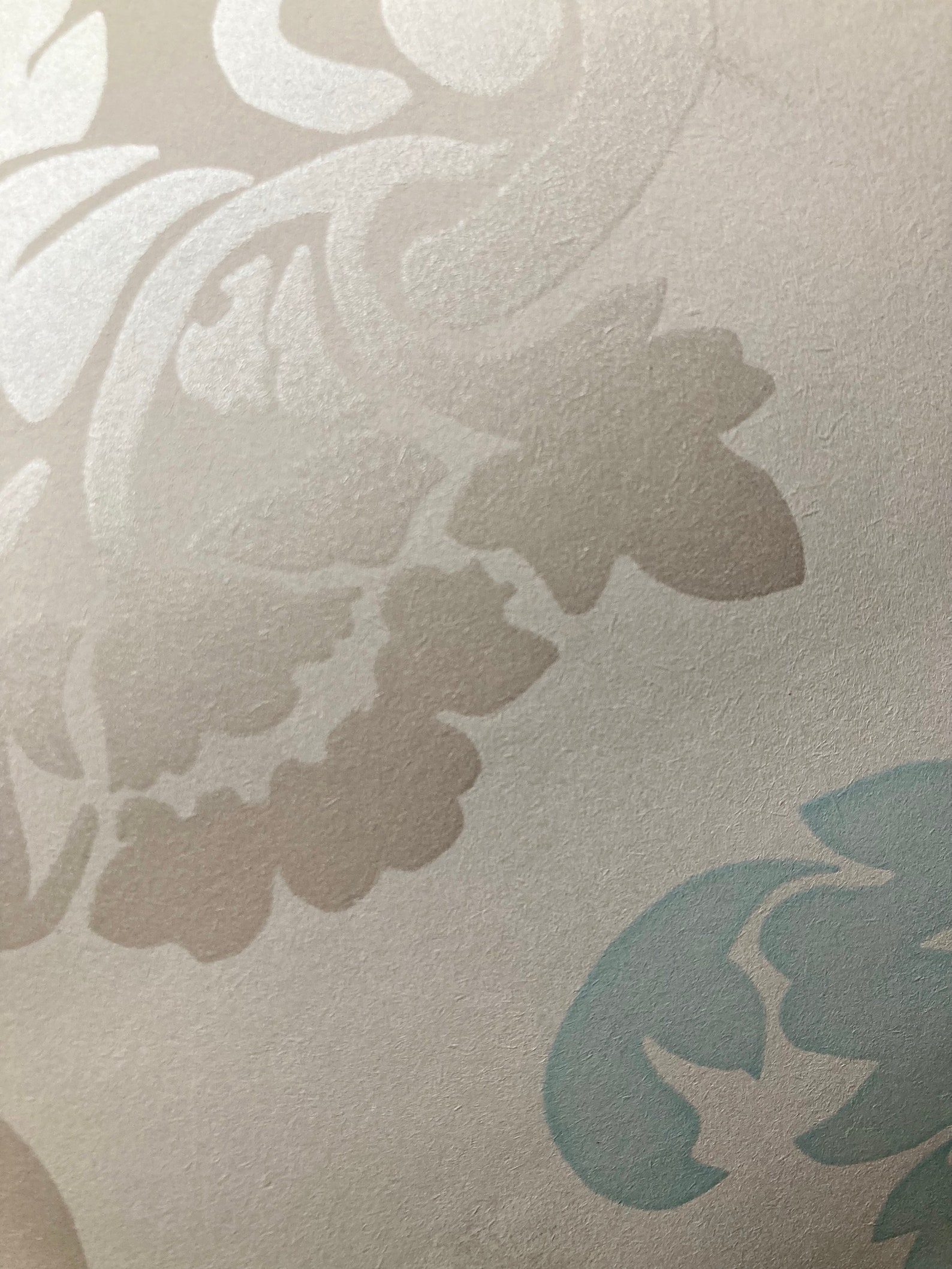 Laura Ashley Wallpaper delancy Duck Egg Circa Early 2000's French