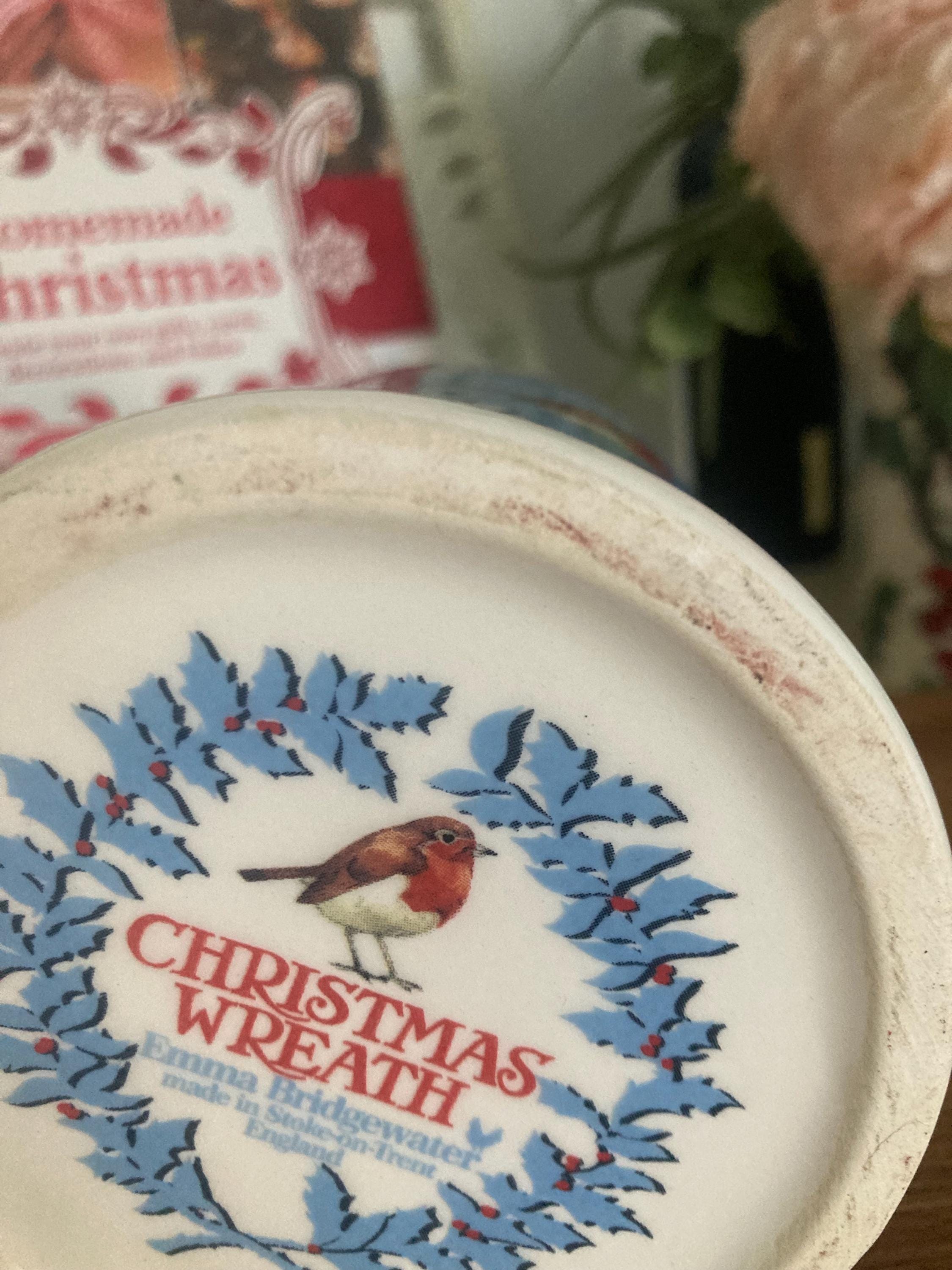 Emma Bridgewater Christmas Wreath Robin Mug • Winter Bird Mug 