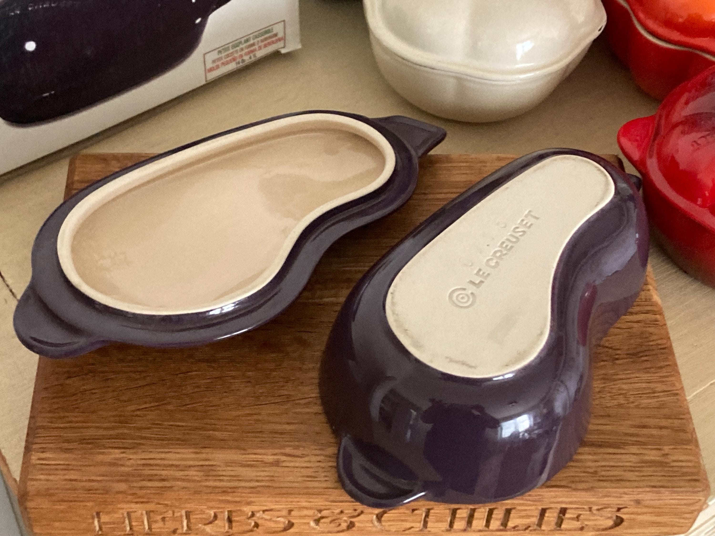 ルクルーゼ 廃盤 ナス　ミニココット ストーンウェア ルクルーゼ 廃盤 ナス ミニココット ストーンウェア