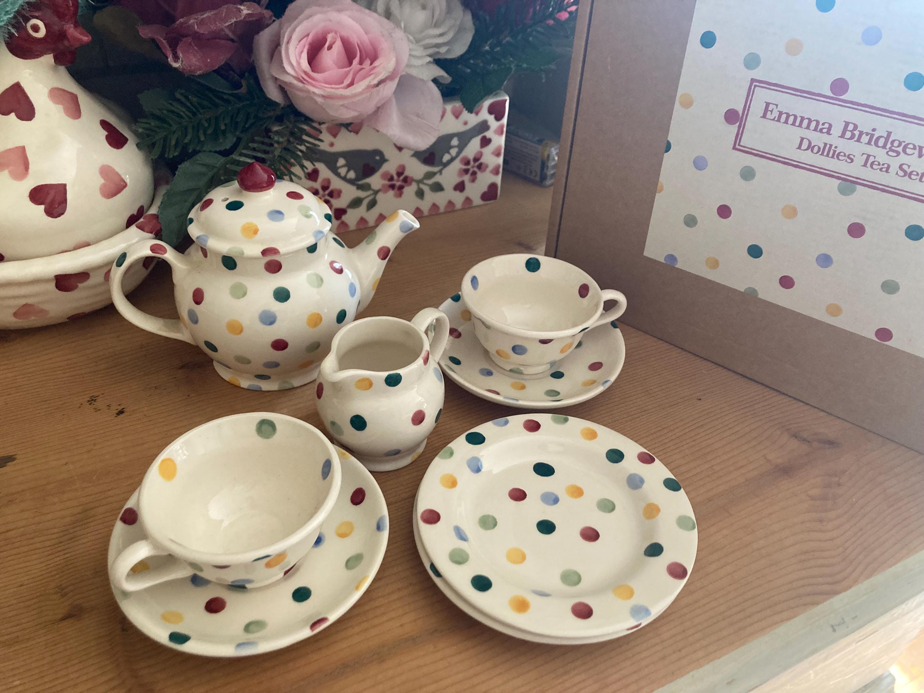 Emma Bridgewater Dollies Tea Set: Polka Dot Tinies Collection
