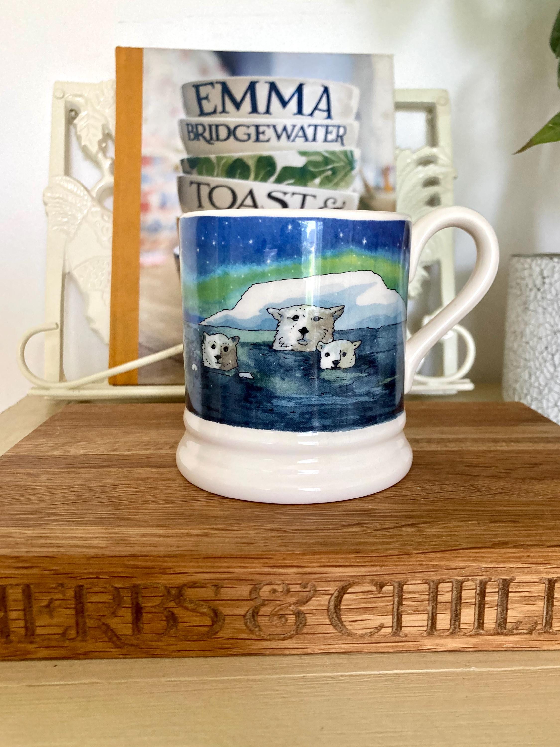 Emma Bridgewater Winter Animals at Night Mug • Polar Bears