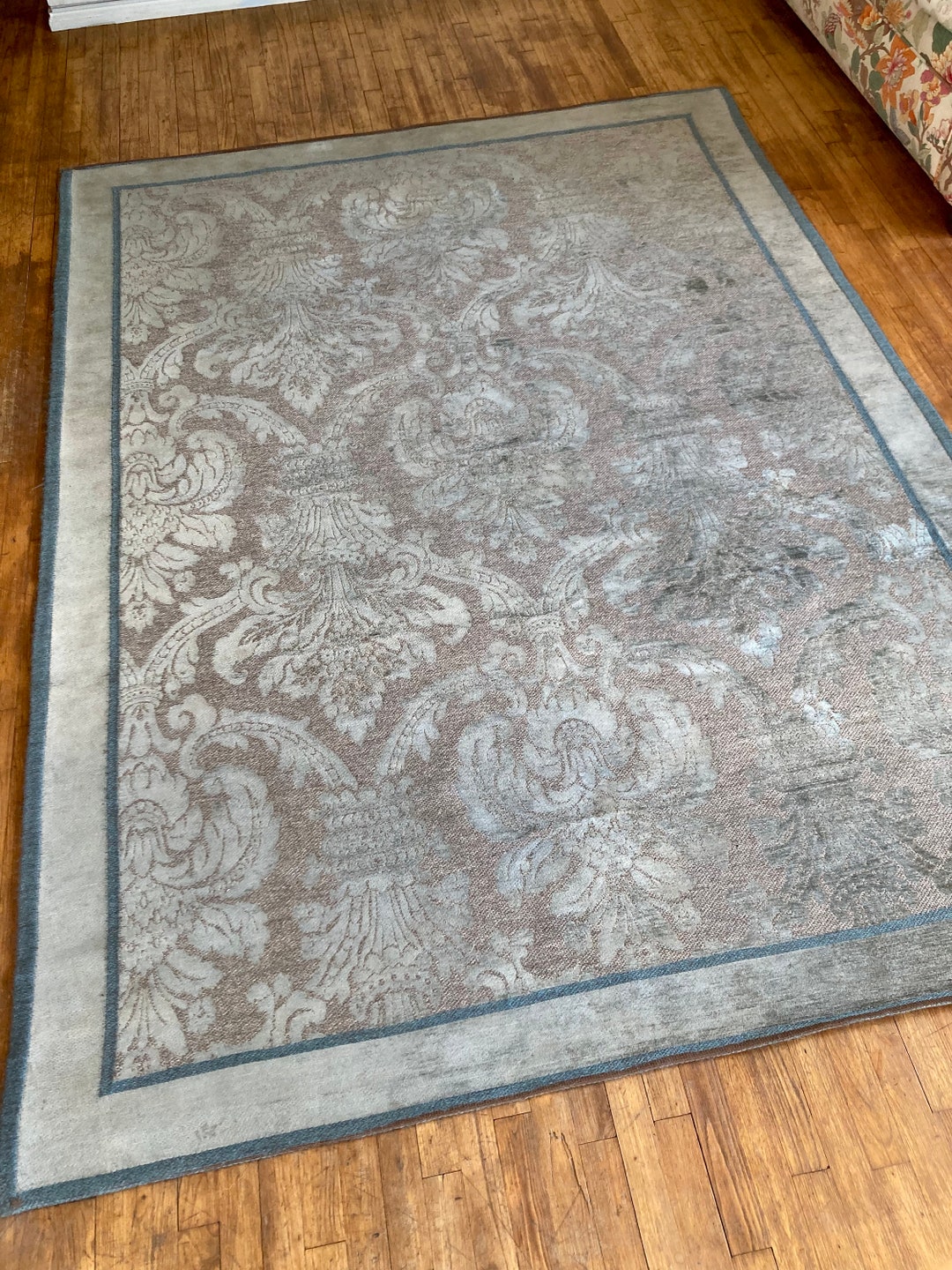 Laura Ashley Rug Wool Mix Shabby Chateau Chic French Baroque elmwood
