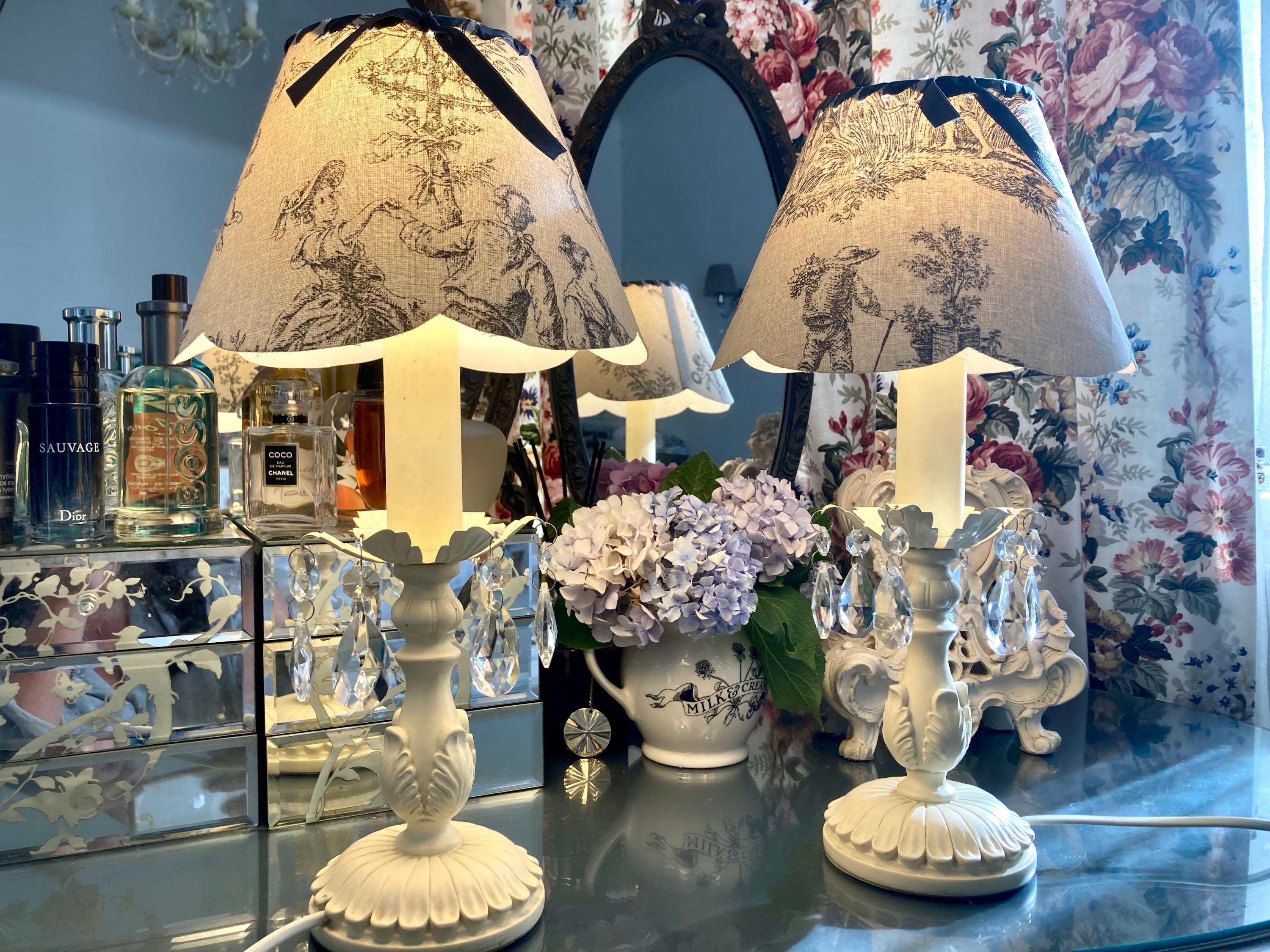 Laura Ashley Pair of Lamps - Etsy