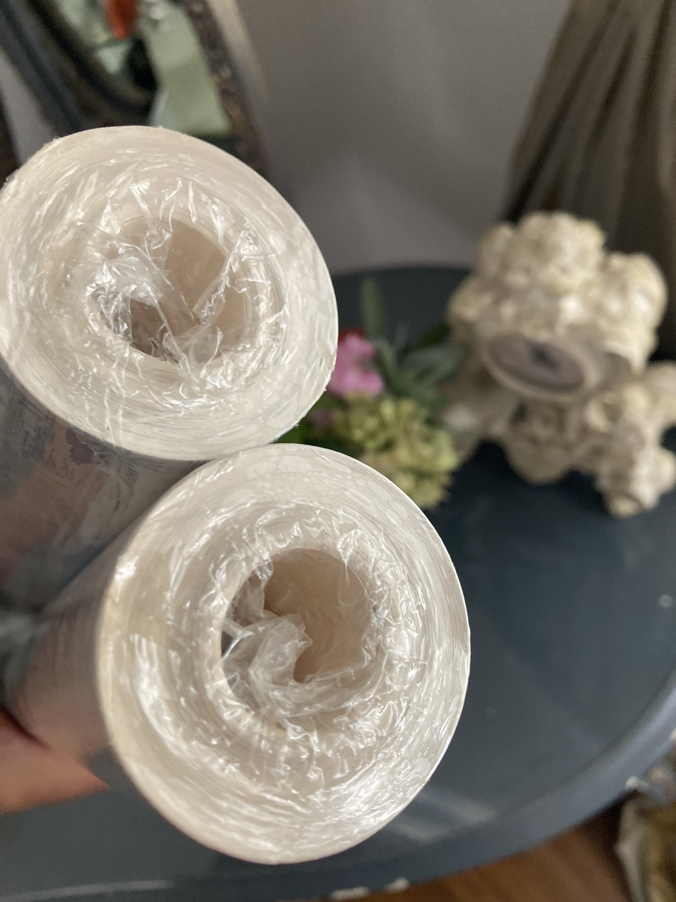 Laura Ashley Wallpaper toile Delphinium Circa Early 2000's French