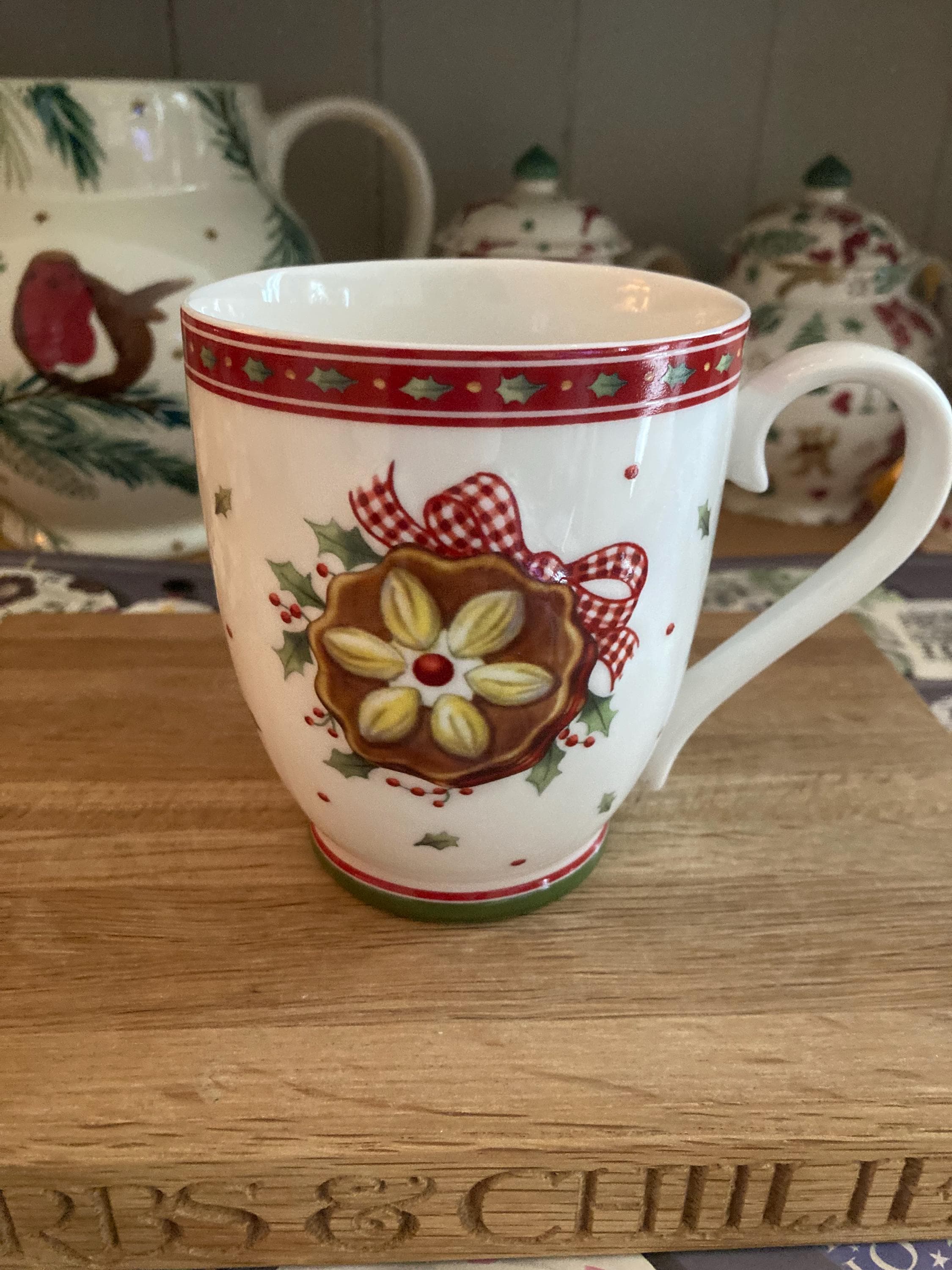 ヴィンテージ ビレロイ＆ボッホ クリスマスマグカップ：ウィンター