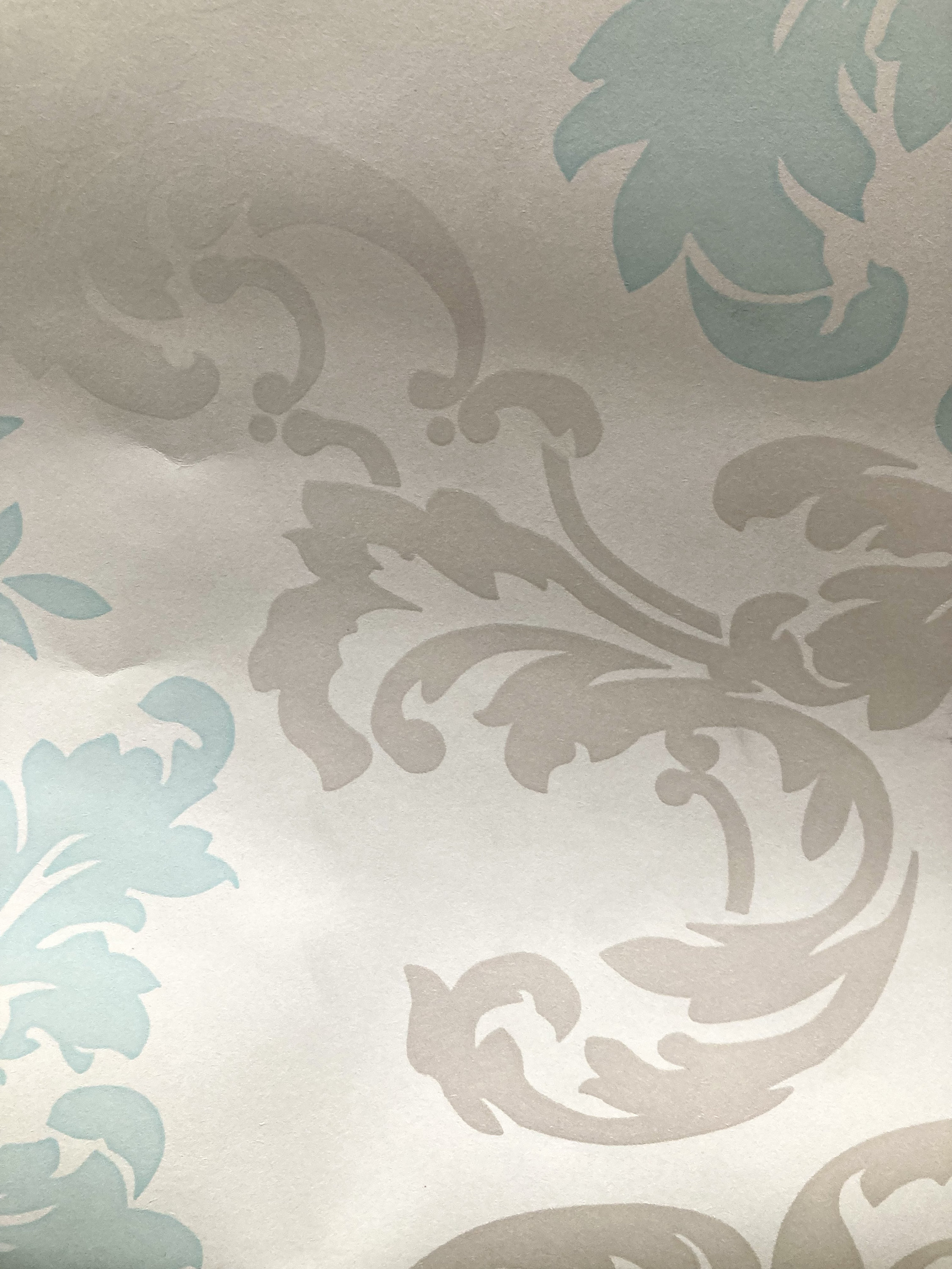 Laura Ashley Wallpaper delancy Duck Egg Circa Early 2000's French