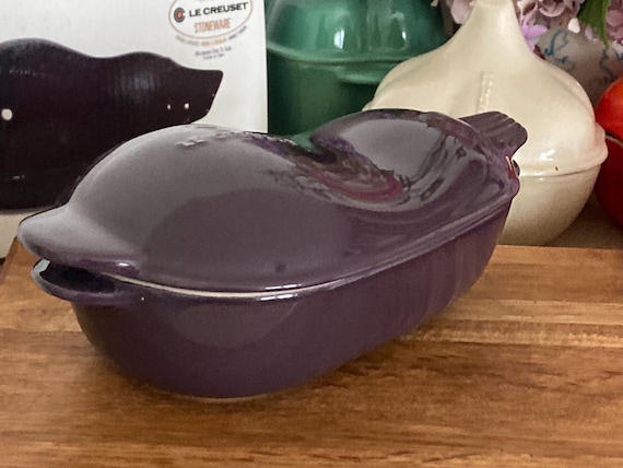 Le Creuset Mini Aubergine Cocotte: Cassis Stoneware, Discontinued