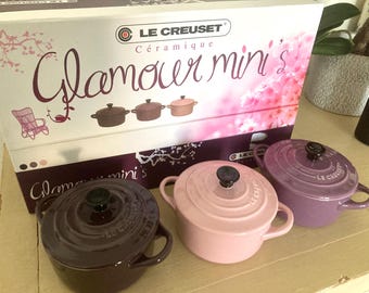 Le Creuset Glamour Mini Cocottes: Cassis, Lavender & Rose