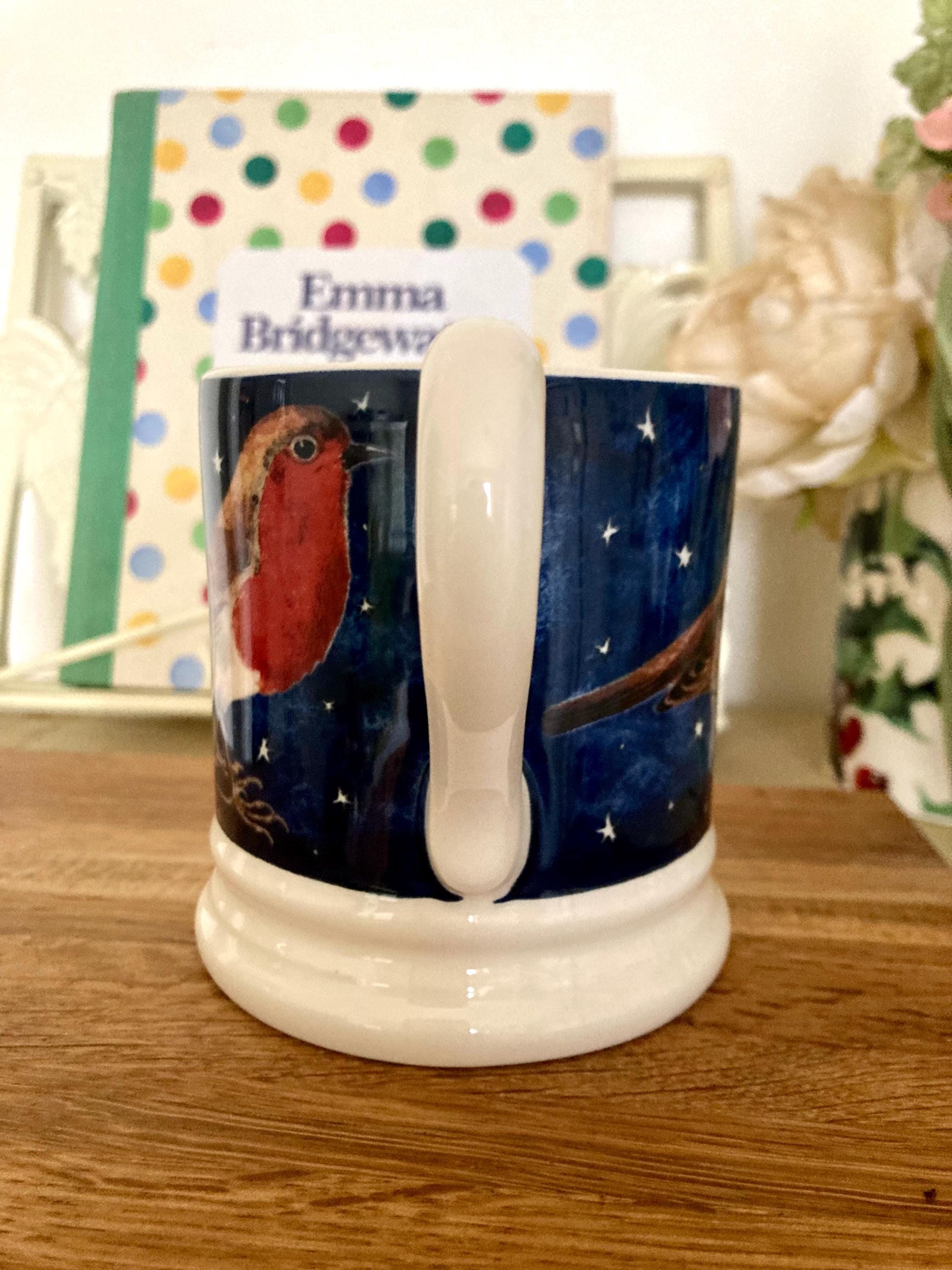 Rare Emma Bridgewater Winter Animals at Night Mug • Robin in a
