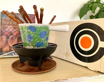 ヴィンテージ ル・クルーゼ「ブルーエ」フォンデュセット — モデル6421