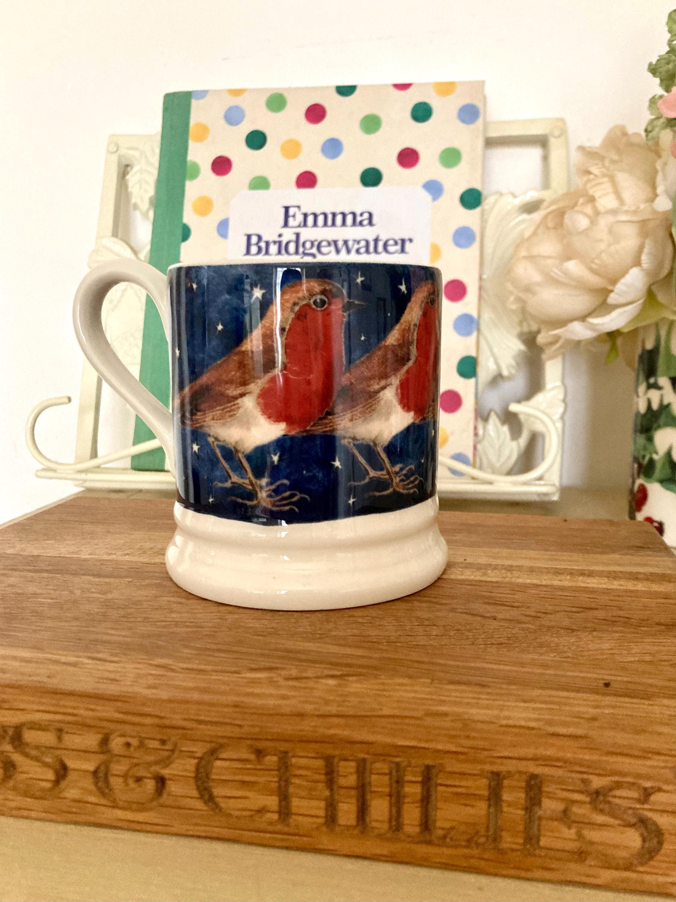 Rare Emma Bridgewater Winter Animals at Night Mug • Robin in a