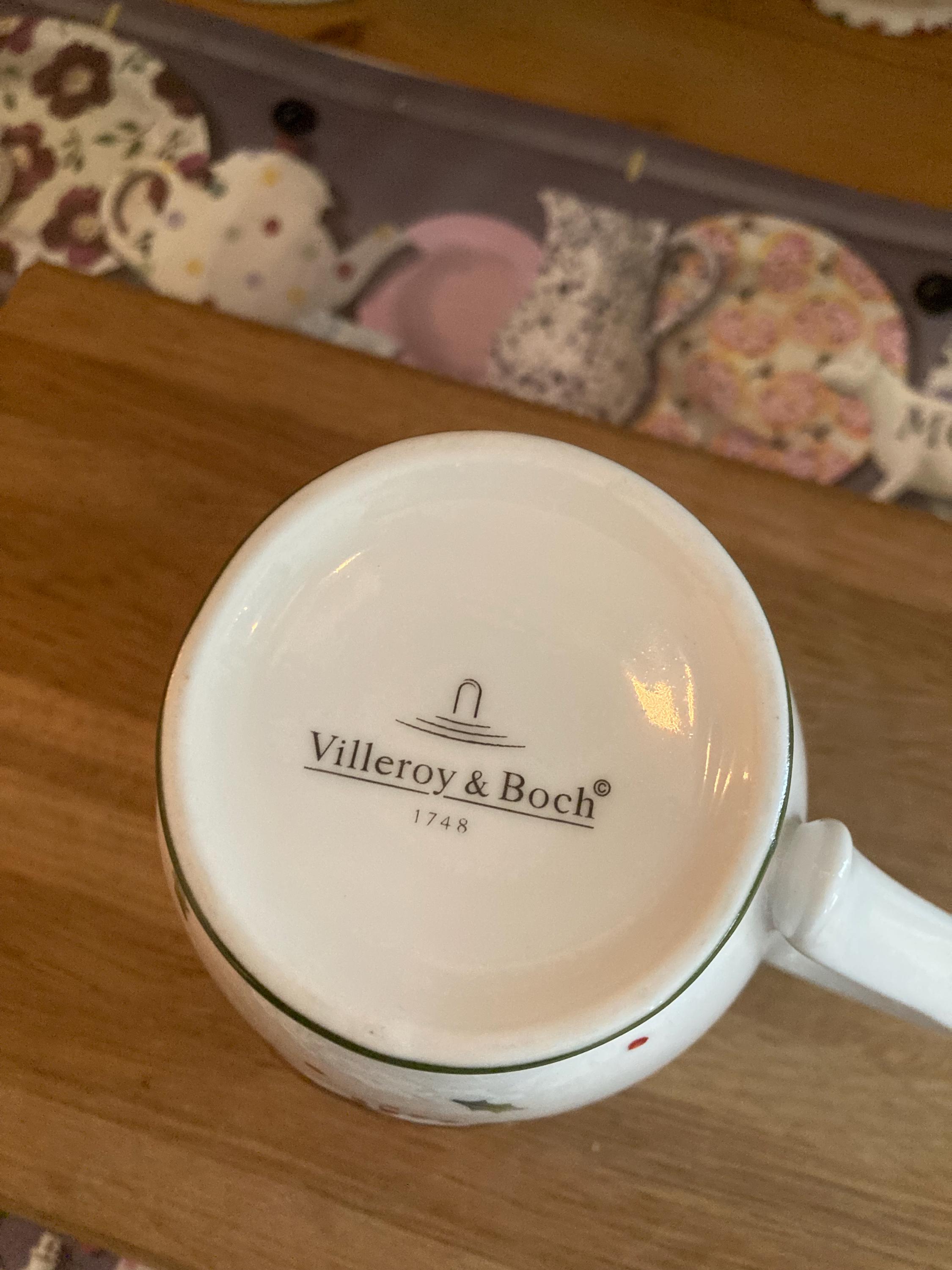 ヴィンテージ ビレロイ＆ボッホ クリスマスマグカップ：ウィンター 