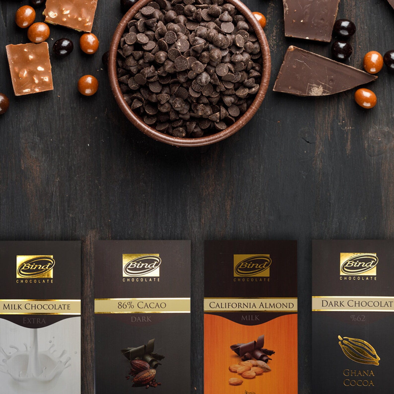 Bind Assorted Chocolates Milk Almond Ghana Cocoa Dark Etsy