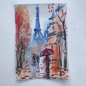Paris, Paris Watercolor, Watercolor Paris, Painting Art, Painting Paris, Original Painting, Art, Paintings, Watercolor Painting