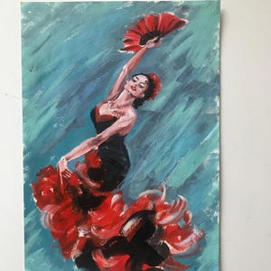 Flamenco Painting Original - Etsy