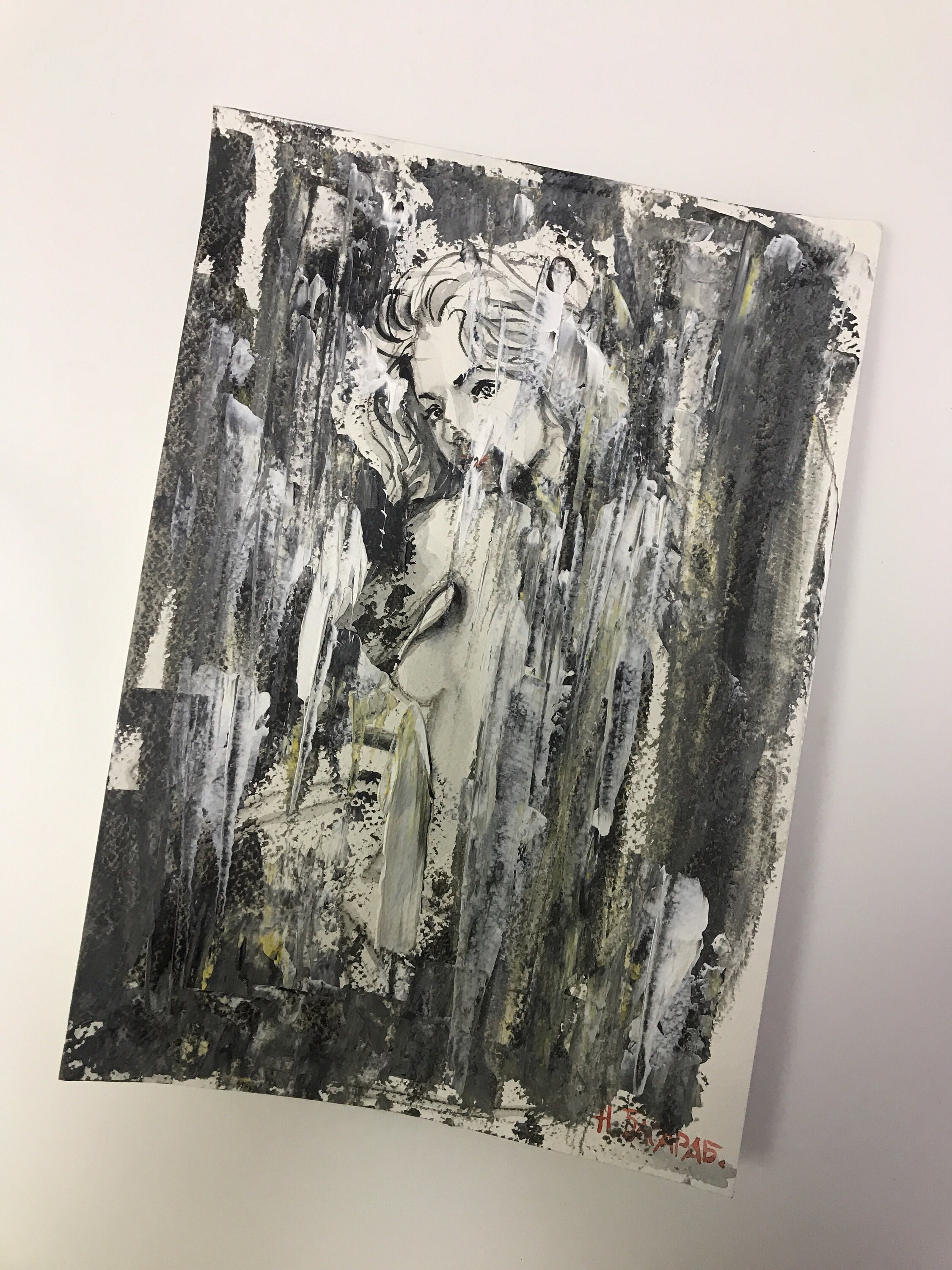 Naked Painting Naked Woman Painting Acrylic Original Etsy Australia