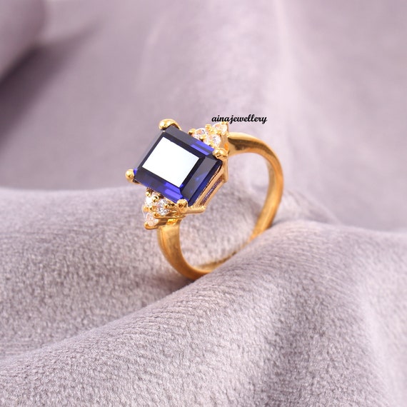 Sterling silver 2024 and sapphire rings