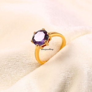 Alejandrita, Anillo de novia, Anillo solitario, Anillo de alejandrita, Plata de ley 925, Anillo de bodas, Anillo con propósito, Joyería de alejandrita, Regalo para ella