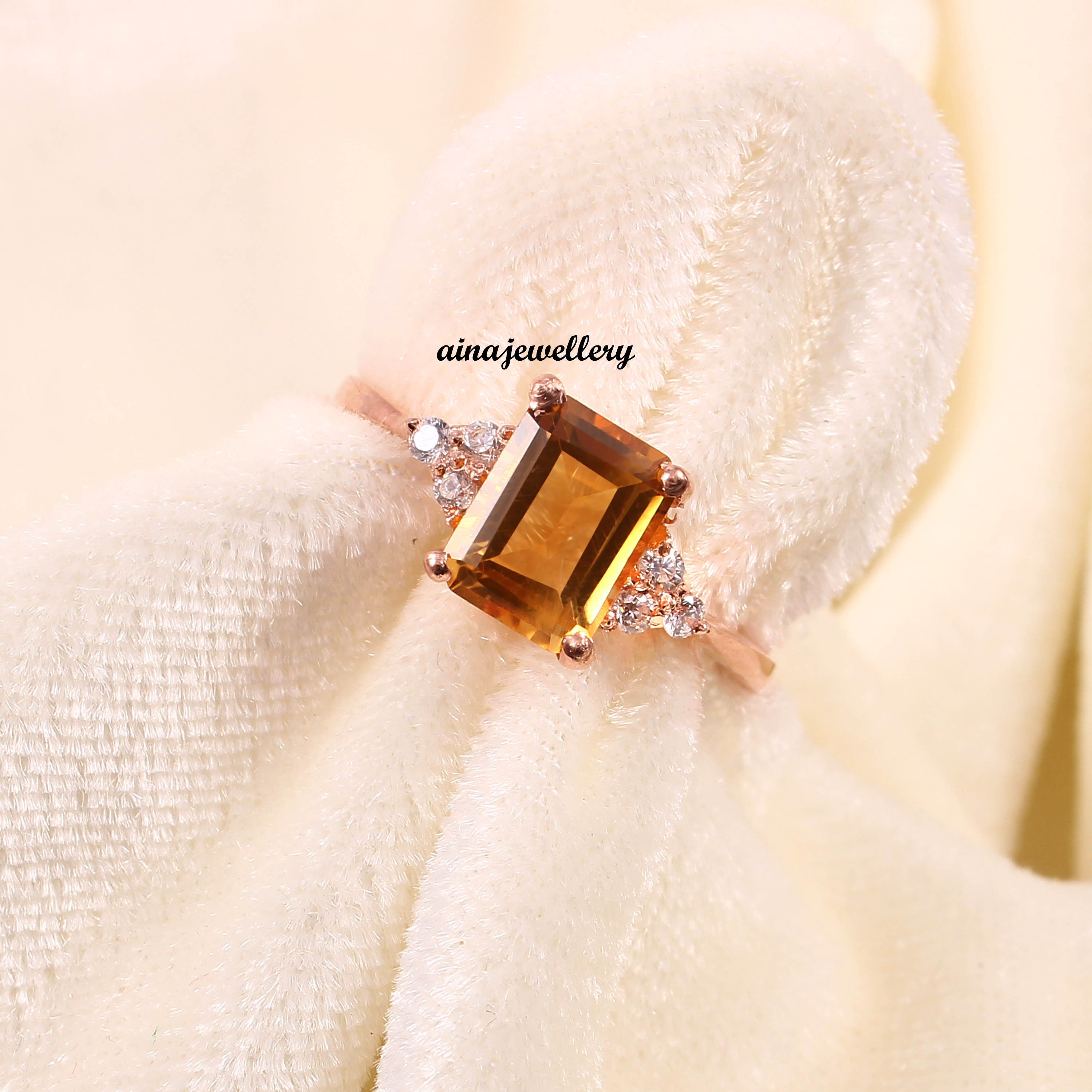 Natural Citrine, 925 Sterling Silver, Vintage Ring, Statement Ring, Citrine Ring, November Birthstone, Wedding Ring, Engagement Ring