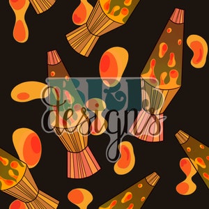 Lava Lamp Orange Seamless File