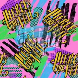 Durchbohren Sie den Schleier Hand gezeichnete digitale PNG-nahtlose Datei
