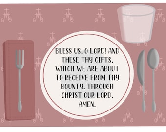 Blessing Before Meals Placemat