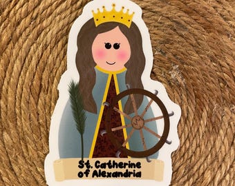 St. Catherine of Alexandria Vinyl Sticker