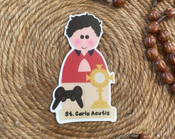St. Carlo Acutis Vinyl Sticker