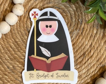 St. Bridget of Sweden Vinyl Sticker