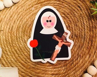 St. Rita of Cascia Vinyl Sticker
