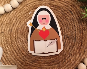 St. Teresa of Avila Vinyl Sticker