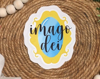 Imago Dei Mirror Vinyl Sticker