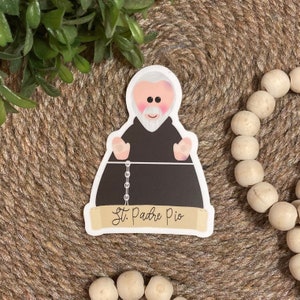 St. Padre Pio of Pietrelcina Vinyl Sticker
