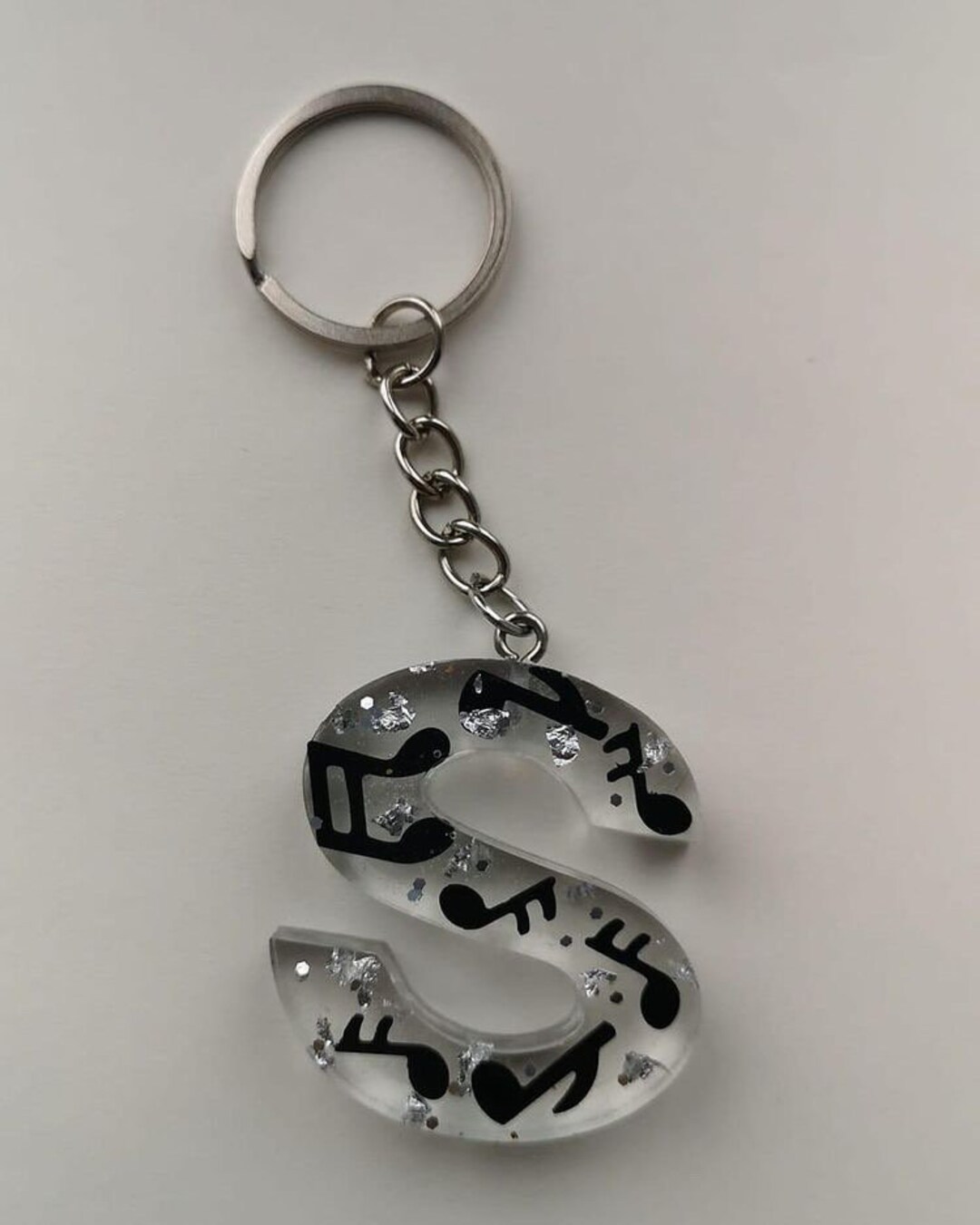 Music Note Keyring Etsy