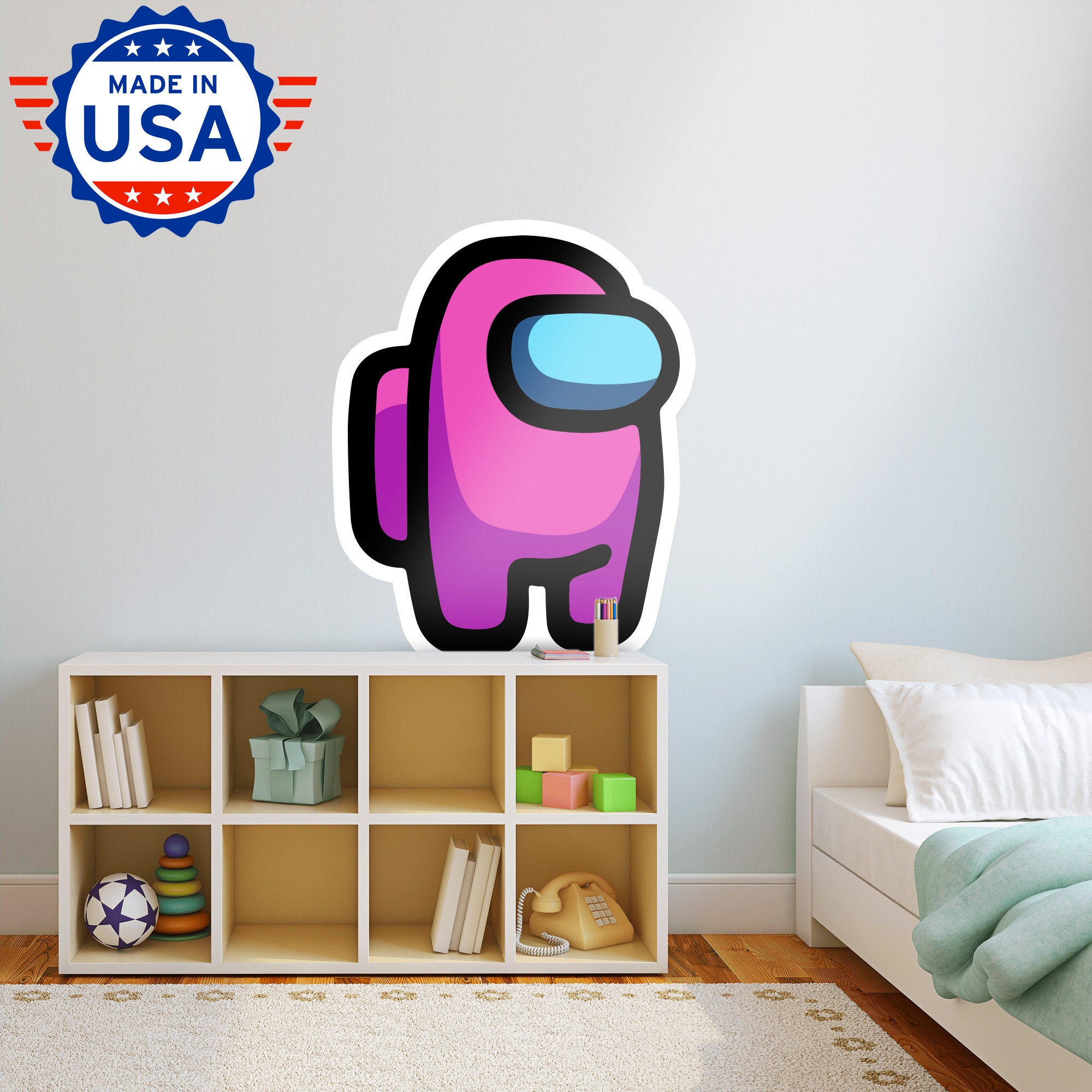 AMONG US Large Wall STICKER for kids bedroom or playroom | Etsy