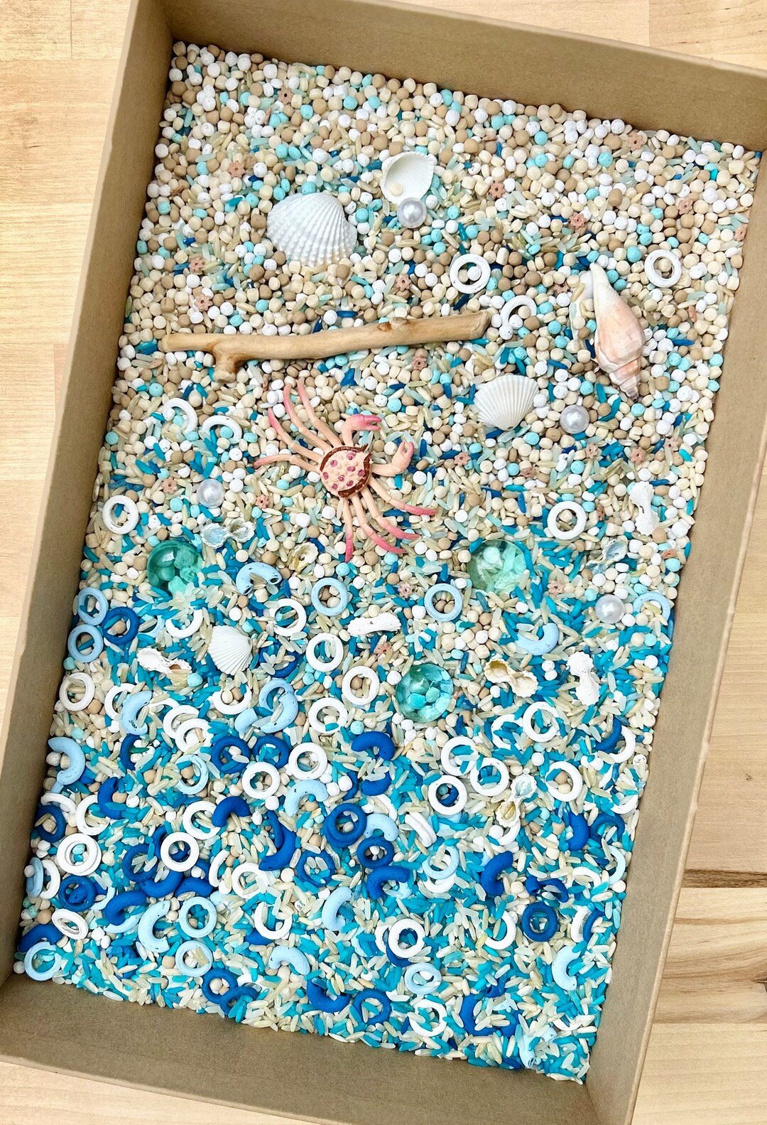 Buy Beach Sensory Kit Sensory Play Base Sensory Bin Filler Tinker Tray ...