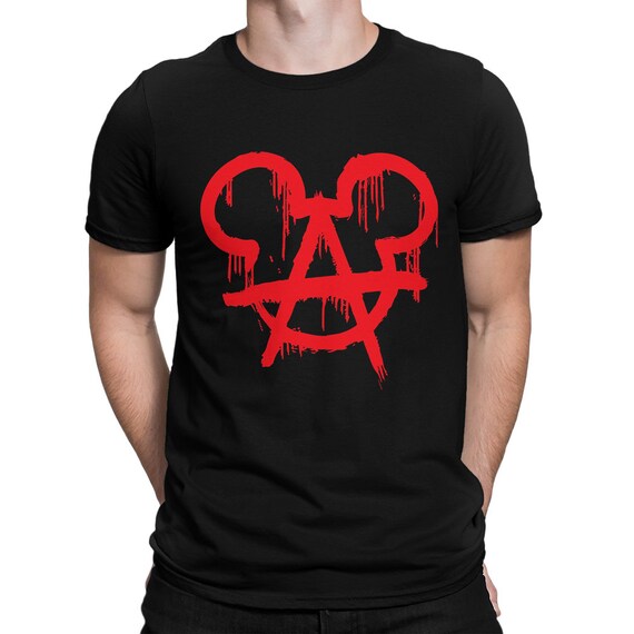 Anarchy Mickey Mouse T-shirt Men's 