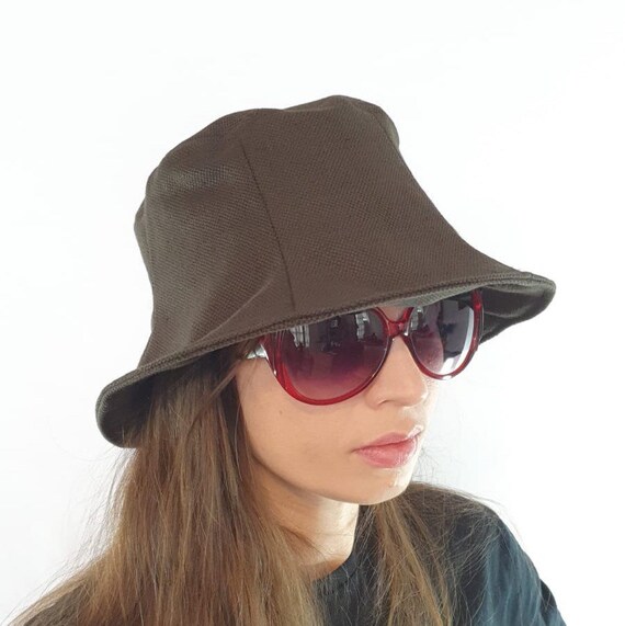 Dark Brown Bucket Hat Wide Brim Bucket 