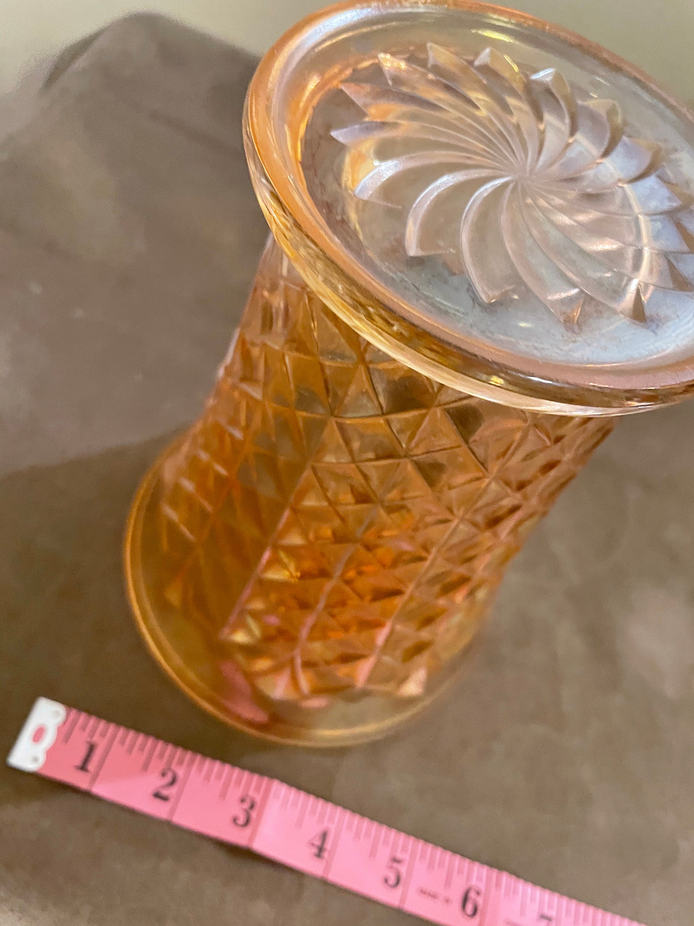 Vintage Iridescent Glass Vase Etsy