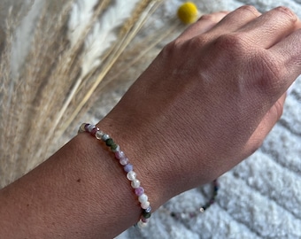 Bunter Turmalin Armband | Gemstone Faceted Beaded Bracelet
