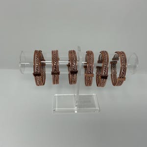 wholesale Flat TwistCopper Bangles Adjustable