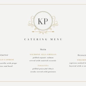 Poziome Klasyczne Eleganckie Proste i Nowoczesne Menu