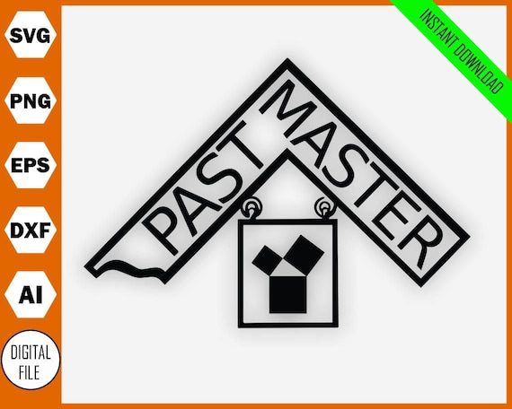 Past Master 2 Masonic SVG file