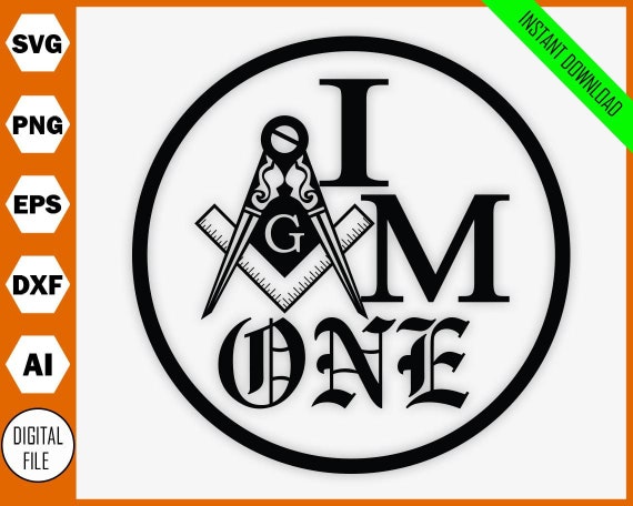 I Am One SVG Cut File Masonic Design SVG Png Eps Dxf Ai | Etsy