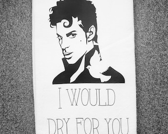 Prince Kitchen Towel, Elton John, Kiss, Dave Grohl Dish Towel, NSync Tea, Freddie Mercury, Lionel Ritchie, Rock Music, Song Lyric Puns