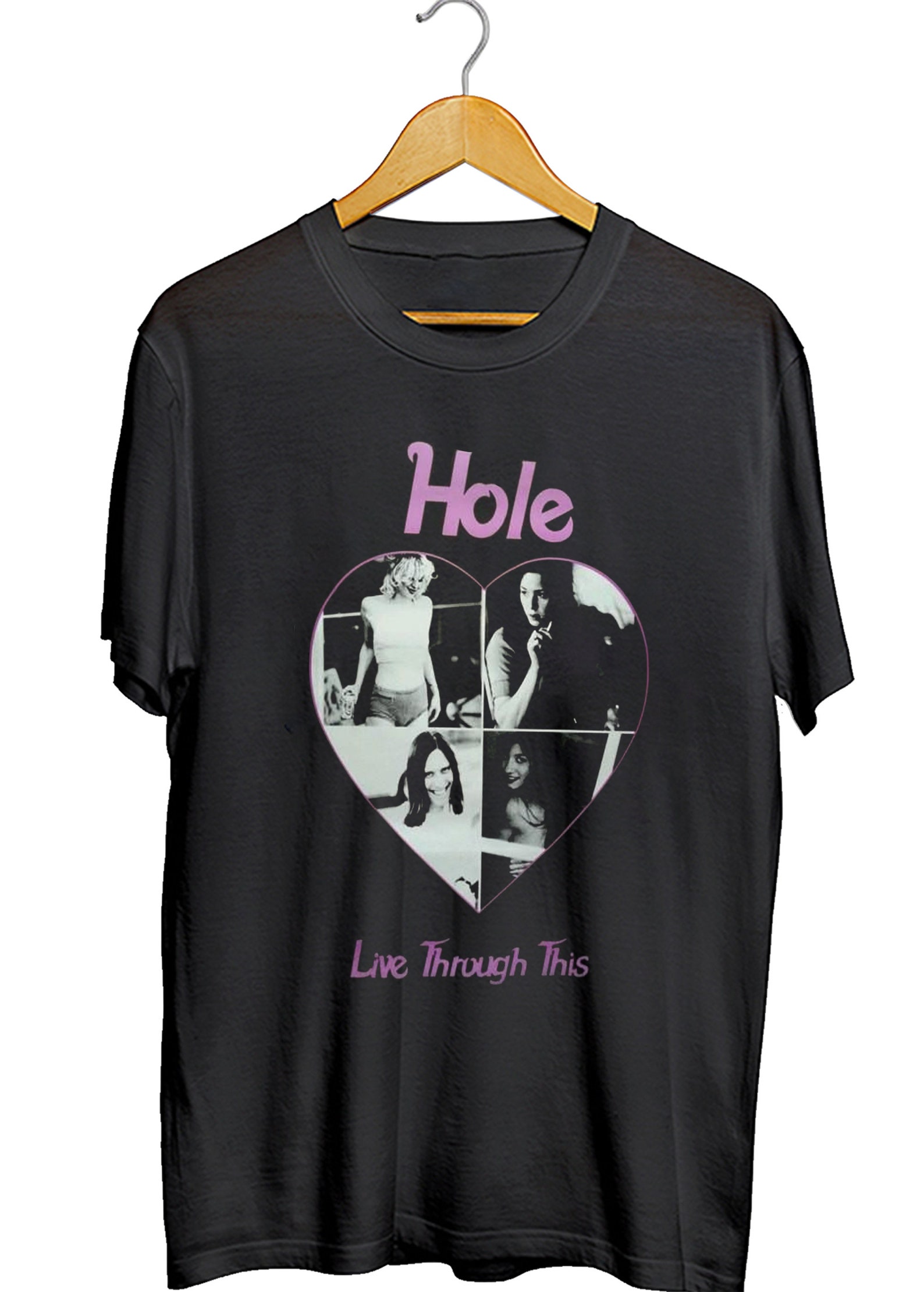 Hole Band Live Through This TShirt Hole Band Shirt Hole Etsy