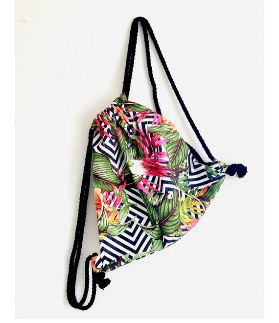 designer drawstring bag