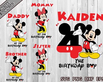 Mickey Mouse Birthday Svg Etsy