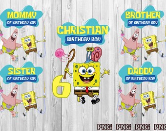Download Spongebob Birthday Svg Etsy