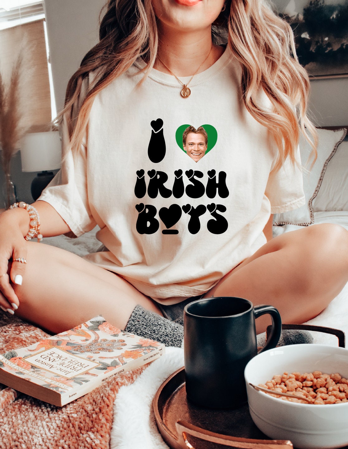 Discover Custom I Love Irish Boy Shirt, St. Patricks Day Women's Shirt, I Love My Boyfriend Shirt